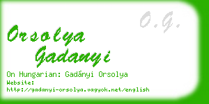 orsolya gadanyi business card