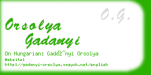 orsolya gadanyi business card